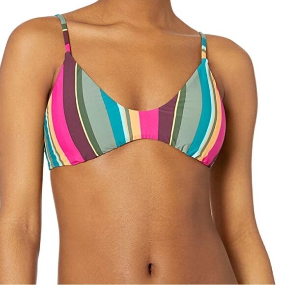NWT BCBGeneration Colorful Rainbow Stripe Bikini Bathing Suit Set Size XS - Picture 2 of 8